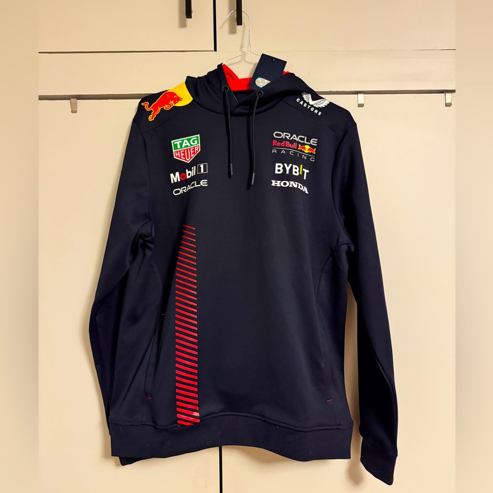 NWT - Red Bull Racing F1 Castore Navy Team Pullover Hoodie 2023 - Men’s Size L